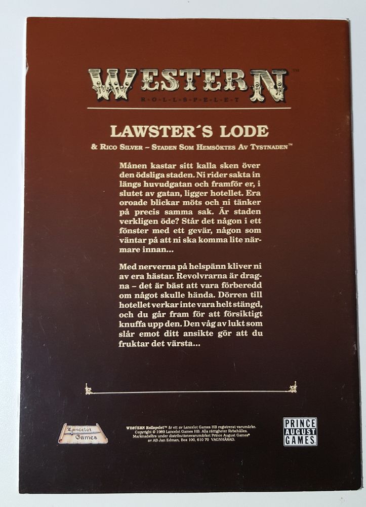 Western Lawster's Lode & Rico Silver staden som hemsöktes av tystnaden Bak.jpg